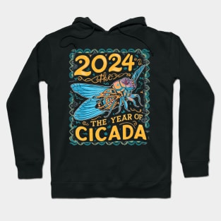 2024 The Year Of Cicada, Celebrate Cicada Emergence, Hoodie